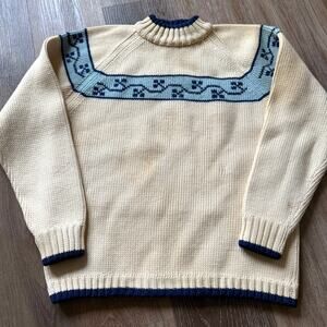 Vintage Montek 100% Wool Sweater Made in Italy crew neck